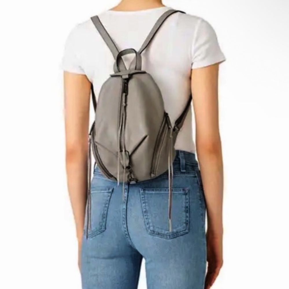 REBECCA MINKOFF mini Julian Pebbled leather Backpack